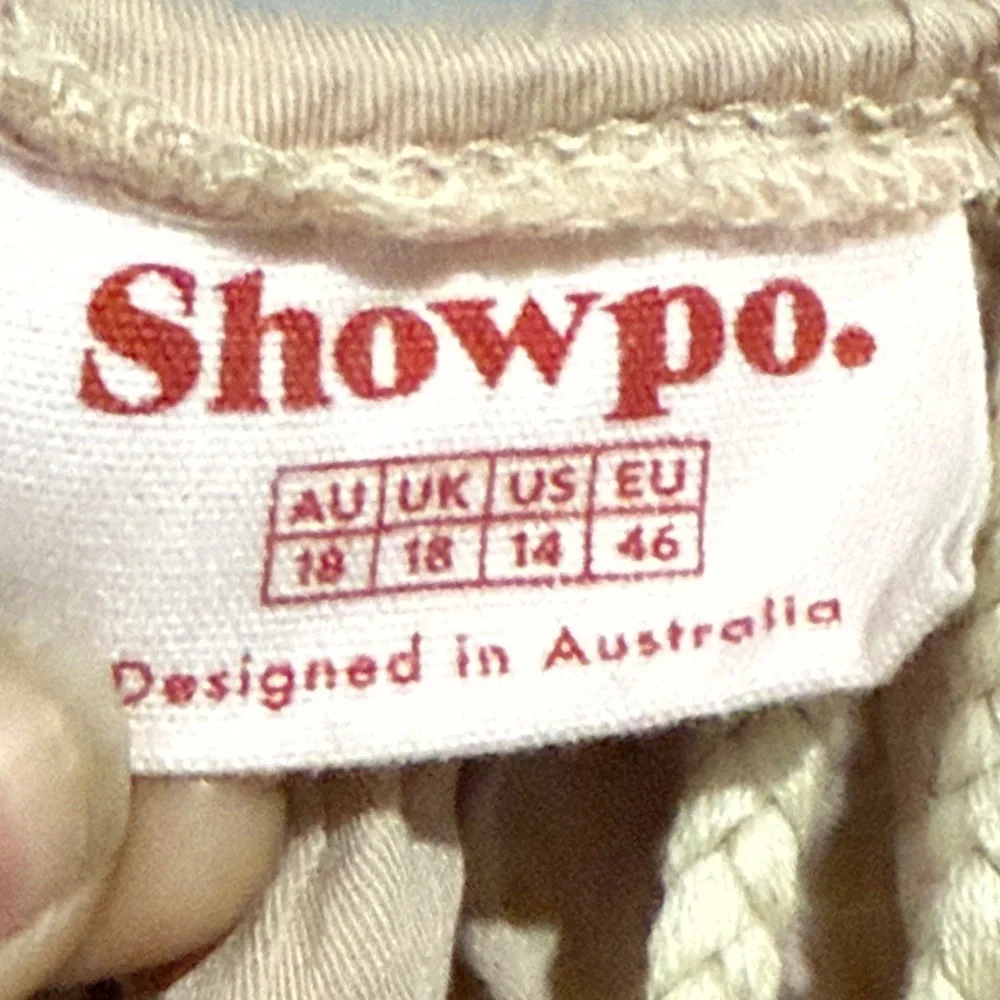 Showpo under the twilight boho Beige A-Line Skirt tassel tie slit - Picture 4 of 12